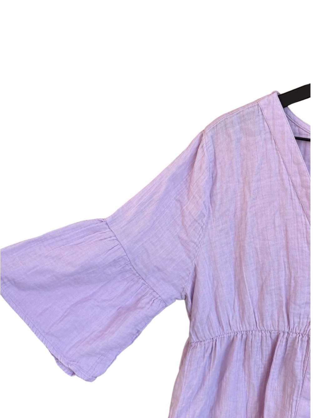 Pact Midi Dress Sz M Tiered Button-Front Flowy Organic Cotton Cottagecore Boho - Picture 7 of 14